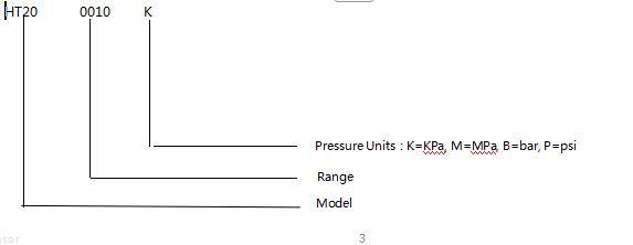 HT20 Sensor de presión de silicio diferencial para instrumentos de calibración de presión 2