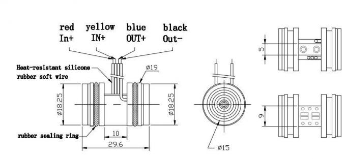 Sensor de presión de 100 mv HT20V 10VDC Sensor de presión diferencial pieoresistiva para líquido 1