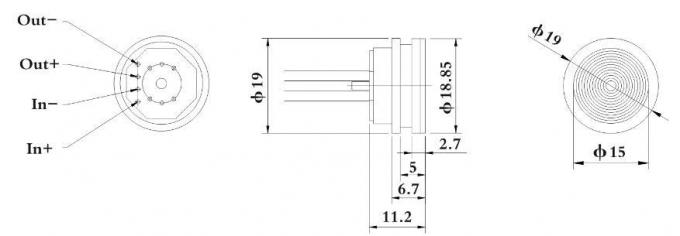 ODM OEM Sensor de presión piezoresistivo de silicio 5-10V Sensor de presión basado en diafragma 3
