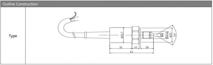 BP9325 Sensor de presión de agua de silicio Transmisor Sensor de presión de aire Mv Salida 0