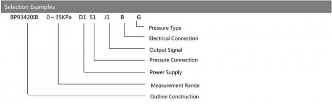 BP93420-IB Sensor de presión de silicio difuso de alta precisión y amplia compatibilidad 4