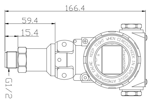 BPHT24-III Sensor de presión del diafragma de descarga Transmisor de presión digital para bebidas líquidas 1