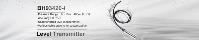 BH93420-III Sensor analógico del nivel del agua Transmisor de nivel del líquido piezorresistivo con pantalla 3