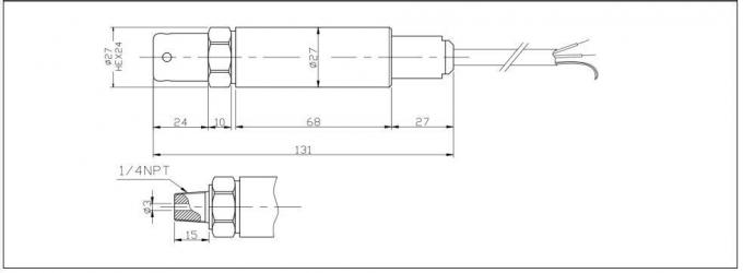 BH93420-IT Sensor de presión del nivel del tanque de agua SS304 Sensor de presión del nivel del agua 0