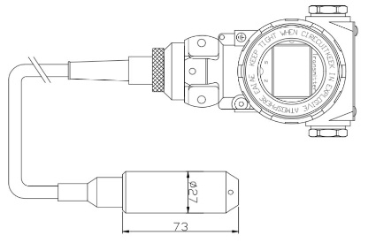 BHZ93420III Transmisor de nivel de agua Transmisor de nivel inteligente de acero inoxidable 0