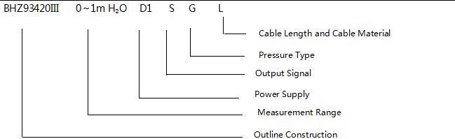 BHZ93420-III Sereies Sensor de nivel de líquido 316L Transmisor de presión Acuerdo Hart 6