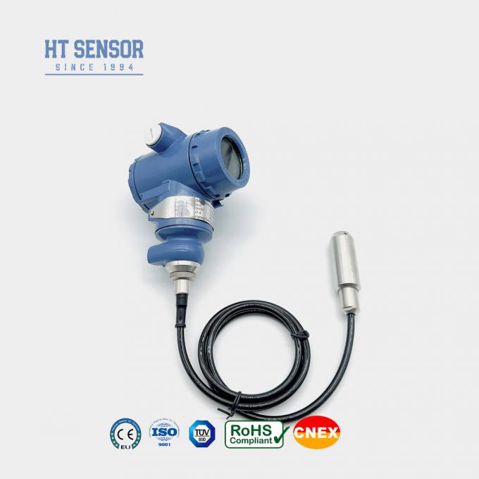 Sensor de nivel de agua de pantalla LCD LED 24VDC Transmisor de nivel sumergible 1
