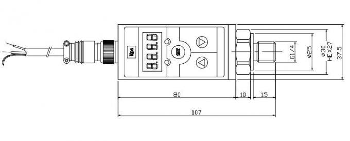 BPZK04 Interruptor de presión eléctrica 0.25%F.S Interruptor de control de presión digital de dos puntos 0