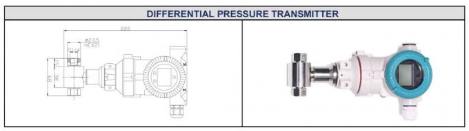 Transmisor de presión diferencial de 4-20ma Display LCD 24vdc Transmisor de nivel Dpt 0