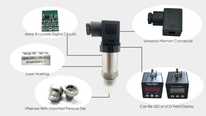 BPHT24-IX Sensor de presión del diafragma de descarga OEM Sensor de presión de líquido sanitario 1