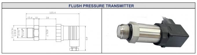 4-20mA Transductor de presión del diafragma de descarga 100MPa Sensor de presión del diafragma de silicio 0
